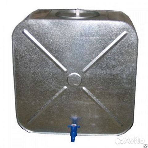 Бак квадратный 100 литров с краном