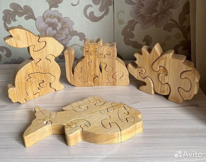 Деревянные пазлы детские