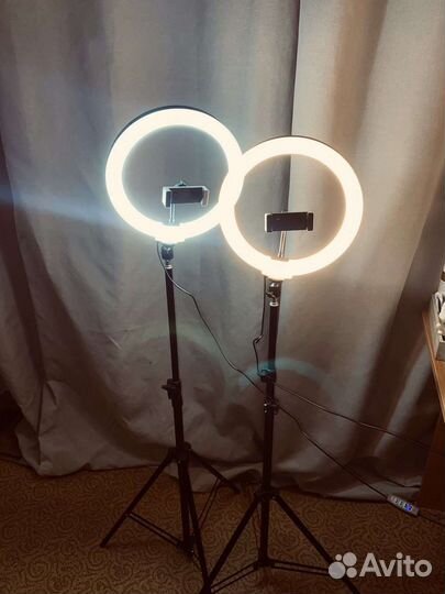 Кольцевая лампа 26 см со штативом