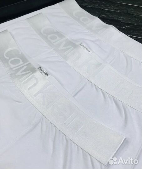 Трусы мужские боксеры белые calvin klein арт.292