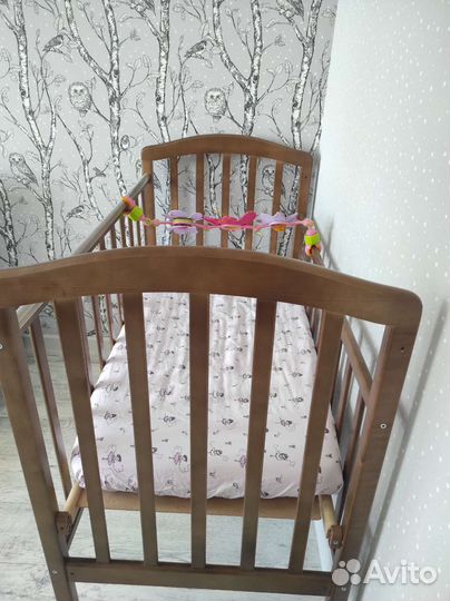 Детская кроватка с матрасом, дуга Tiny Love