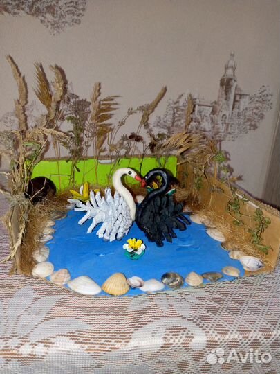 Осенние поделки Лебеди