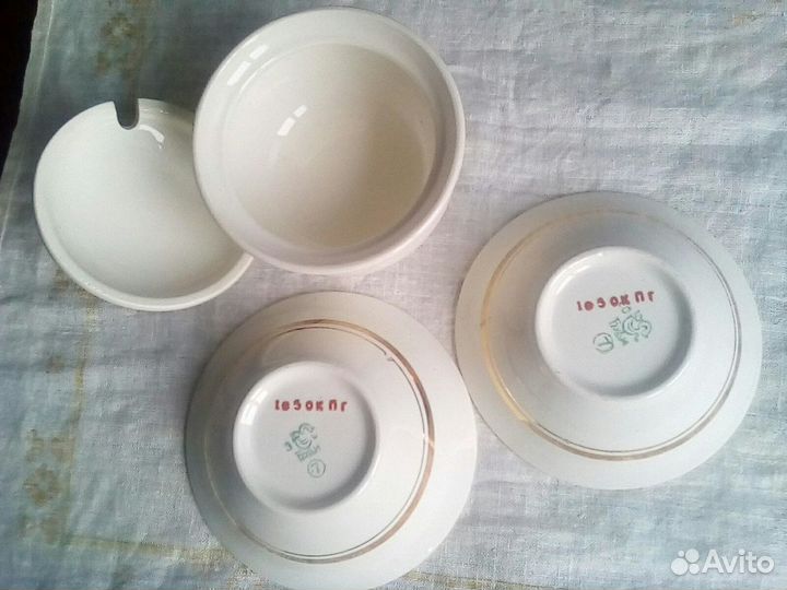 Кружки блюдо чайник эмалированный СССР