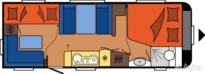 Прицеп-дача Hobby Excellent Edition 650 KMFe, 2023