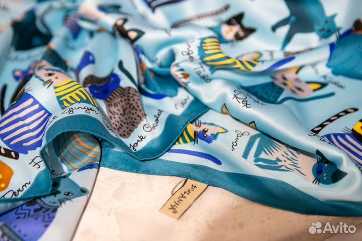 Платок 90х90 шелковый