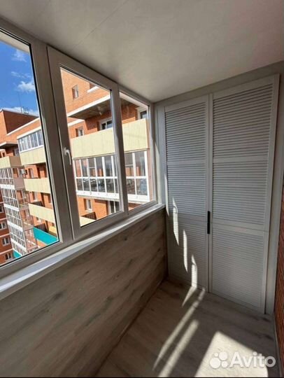 Окна на балкон + шкаф