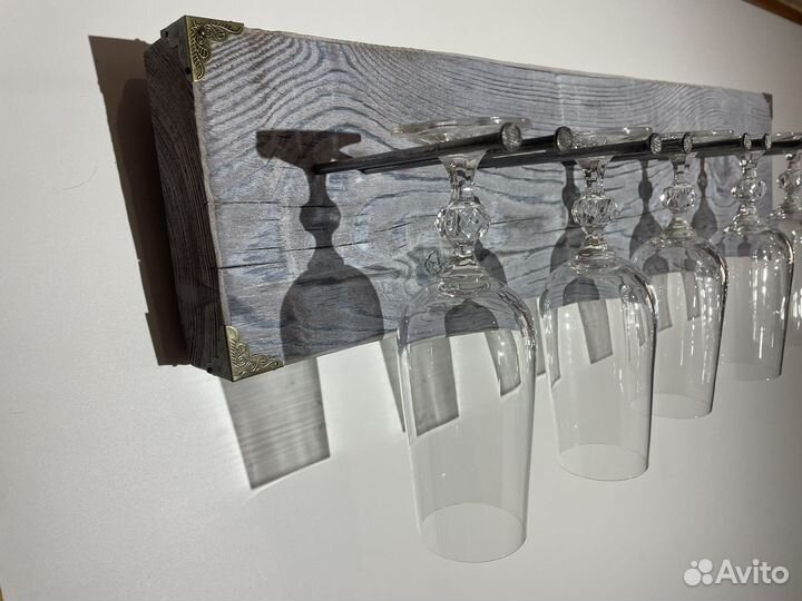 Держатель для бокалов и фужеров Лофт Крафтовое