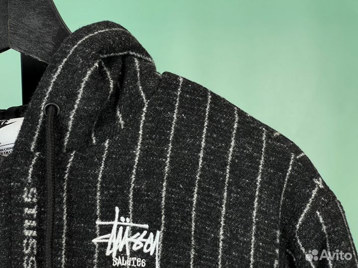 Stripe Wool Jacket Nike x Stussy Antique Black