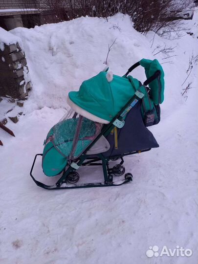 Санки коляска nika