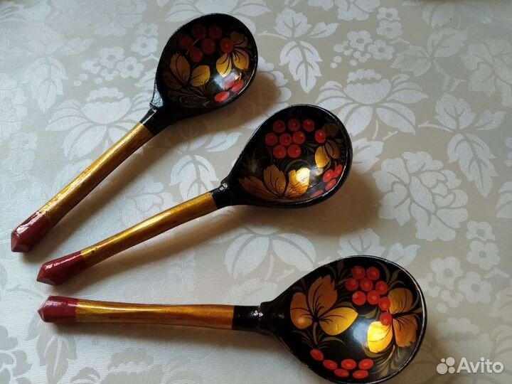 Деревянные ложки хохлома