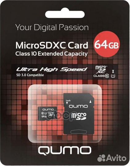 Карта памяти microsdxc 64GB 90/45 мб/с uhsi U3