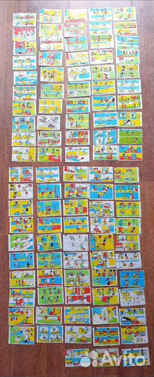 Вкладыши от жвачки Дональд