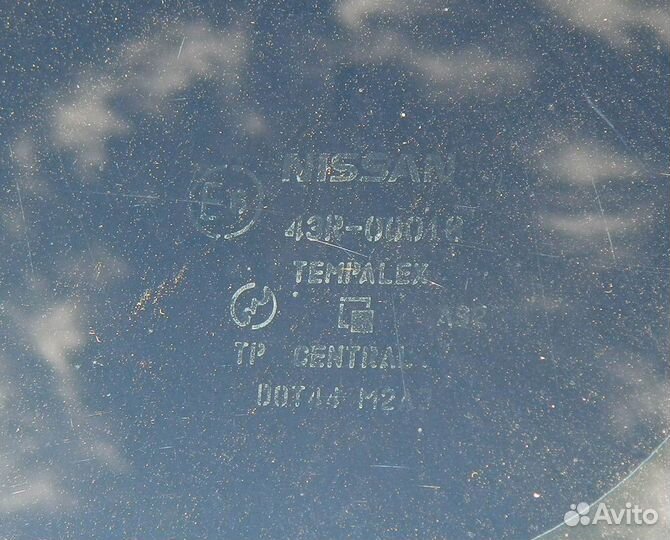 Стекло кузова правое собачник Nissan Almera N15