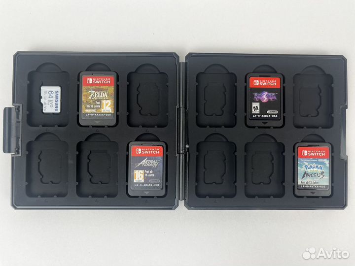 Кейс для игр Nintendo Switch - Zelda (Черный)