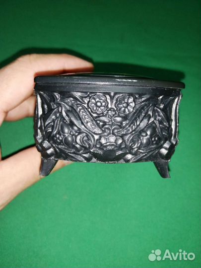 Шкатулка пластиковая СССР ручная роспись