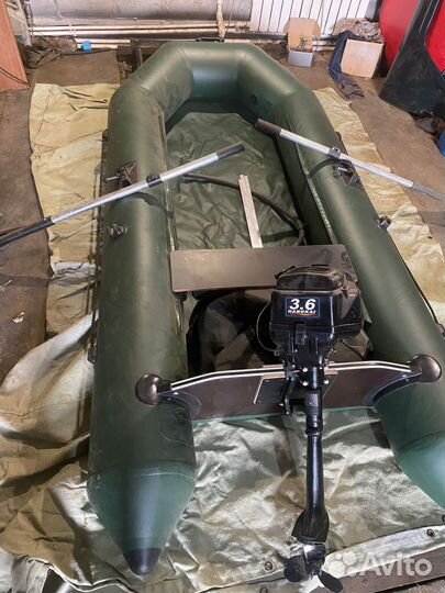 Надувная лодка с мотором б/у