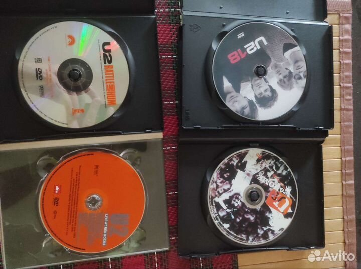 DVD диски с концертами U2