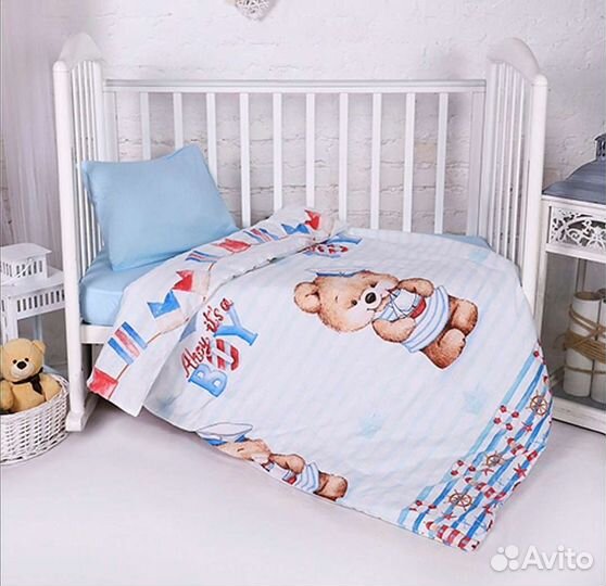 Постельное белье в кроватку перкаль