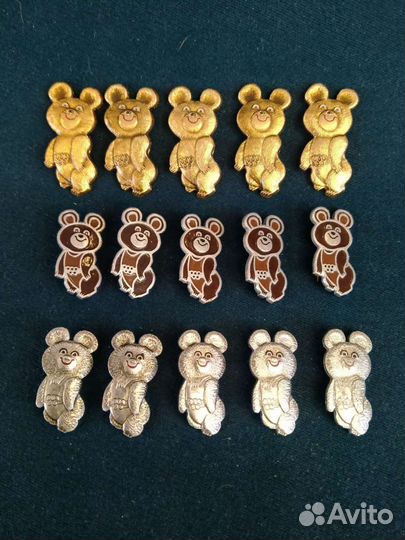 Значок Олимпийский мишка