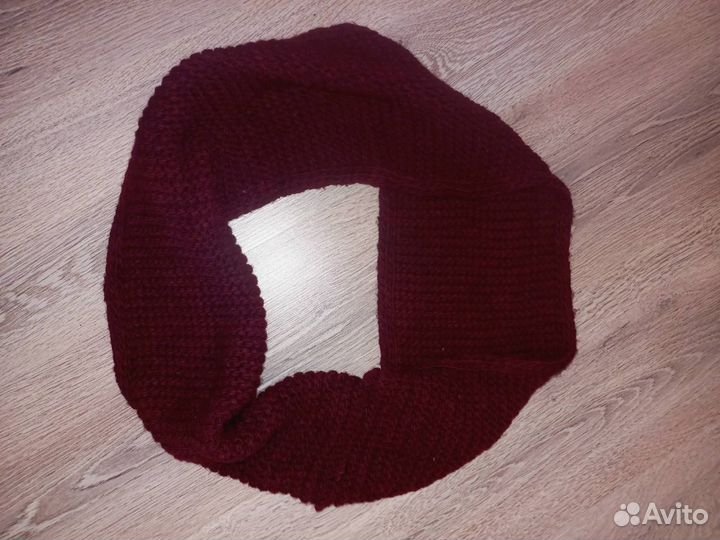 Шапка и шарф женские зимние вязаные