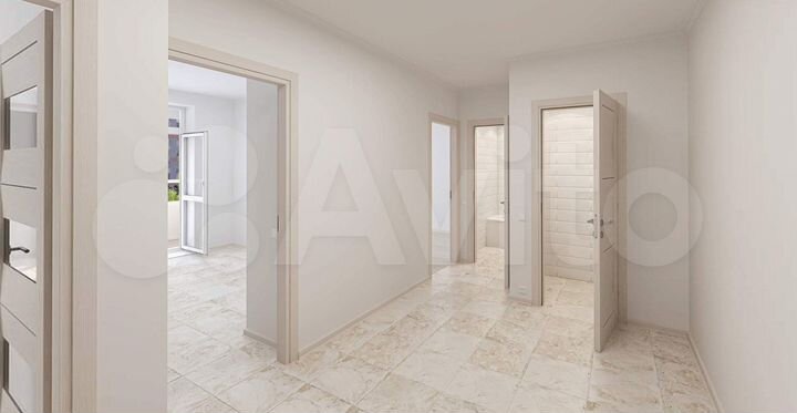 2-к. квартира, 58,4 м², 12/21 эт.