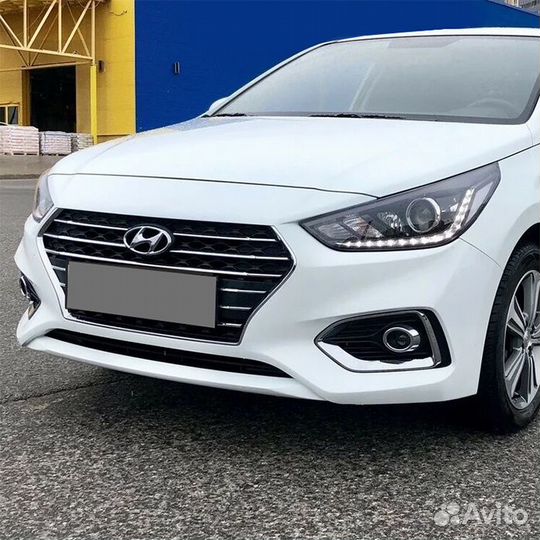 Передний Бампер на Hyundai Solaris 2011-22 - Новый