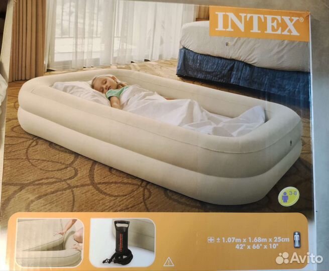 Детская надувная кровать Intex