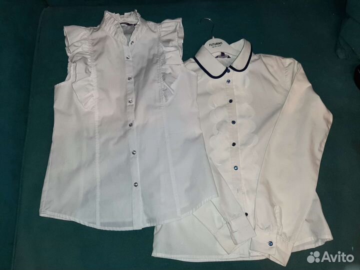 Синяя школьная форма для девочки пакетом, 152