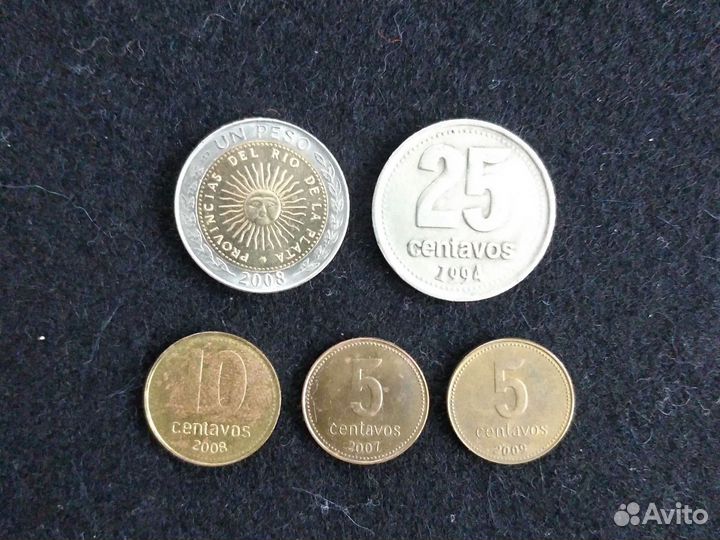 Набор монет Аргентины