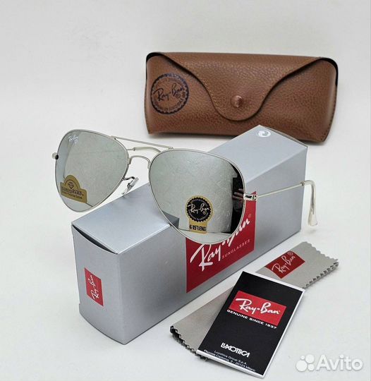 Очки Ray Ban aviator premium стекло