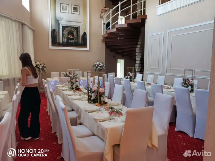 Чехлы на стулья белые