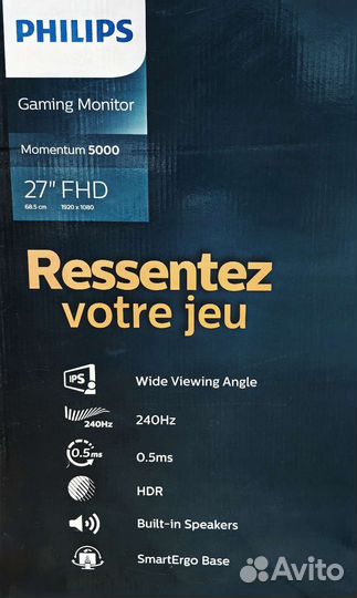 Монитор 27д 240гц 0.5мс отклика