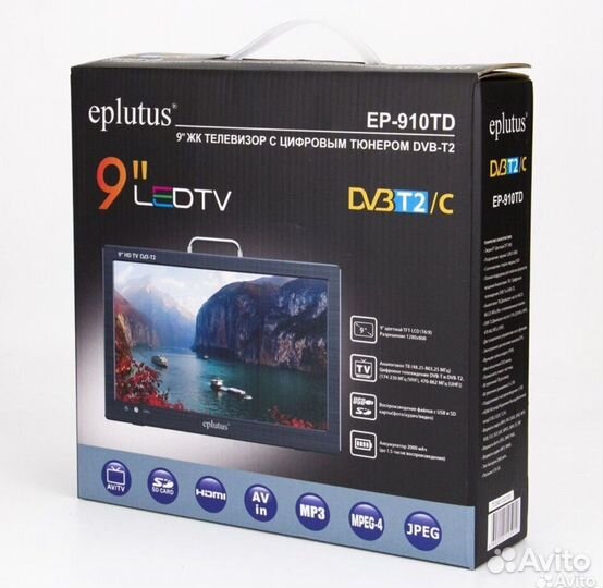 Автомобильный телевизор Eplutus EP-910T с DVB-T2