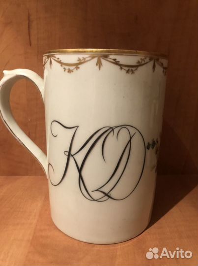 Антикварный фарфоровый квасник 18 в