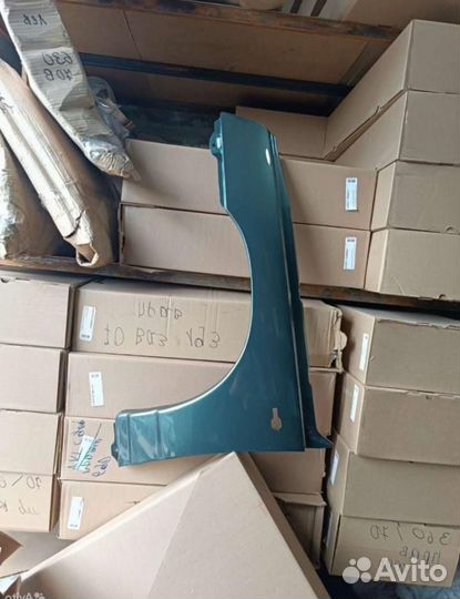 Крыло левое ваз 2110 2112 серо сине зелёный (Сочи)