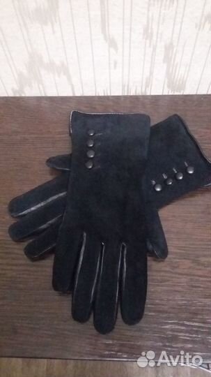 Перчатки кожаные