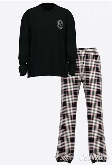 Victoria secret пижама фланель xs