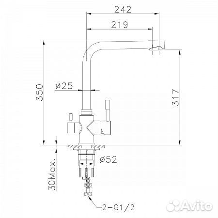 Смеситель Lemark Expert LM5060S для кухни