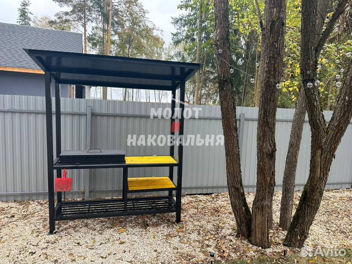 Мангал с крышей