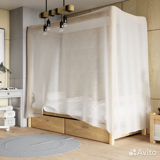 Кровать детская настоящий массив