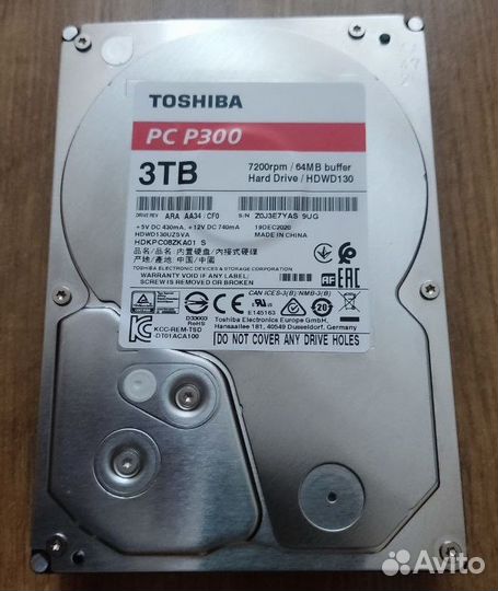 Жесткий диск Toshiba 3 тб