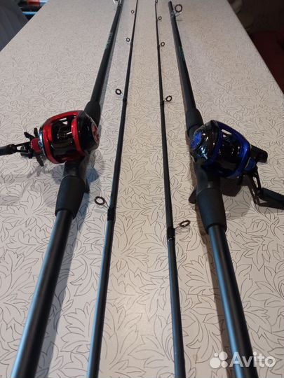 Кастинговый спиннинг с катушкой