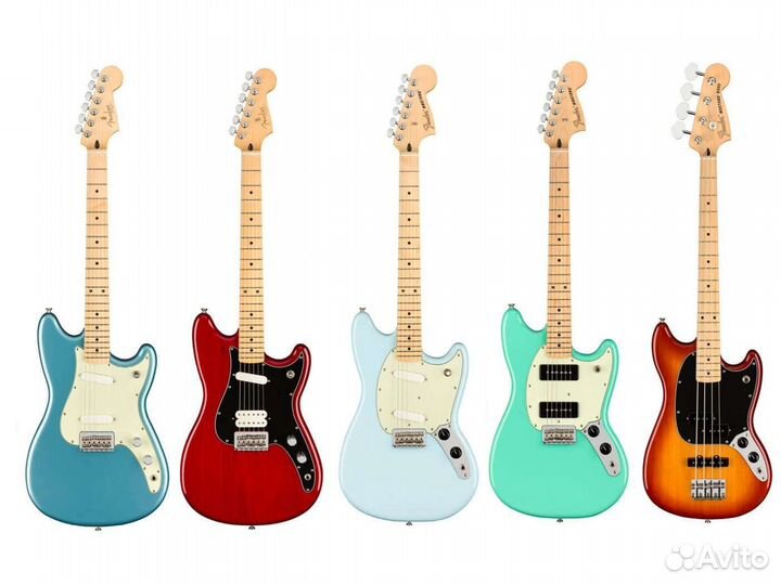 Fender Player Offset Mustang электрогитару