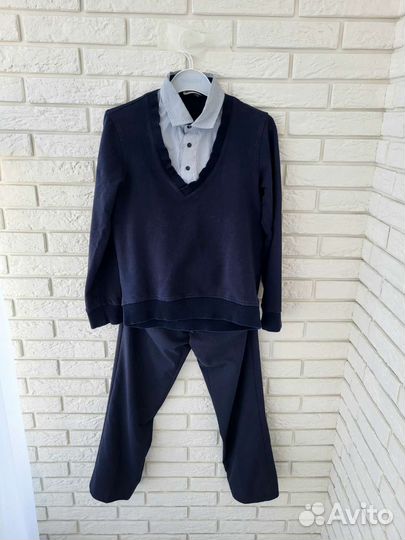 Рубашка. Брюки. Школа. Костюм. Джемпер. Обманка