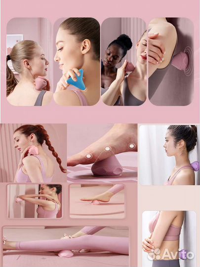 Силиконовый массажный конус на присоске