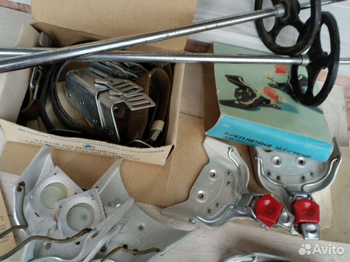 Крепления для лыж,палки СССР