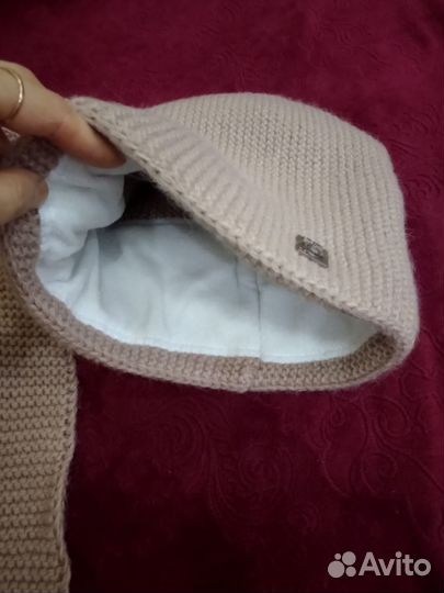 Шапка с шарфом