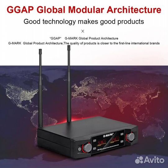 Набор беспроводных микрофонов петлички G-mark EW-1