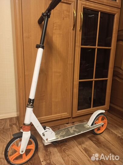 Самокат детский, взрослый кмс (Белый)