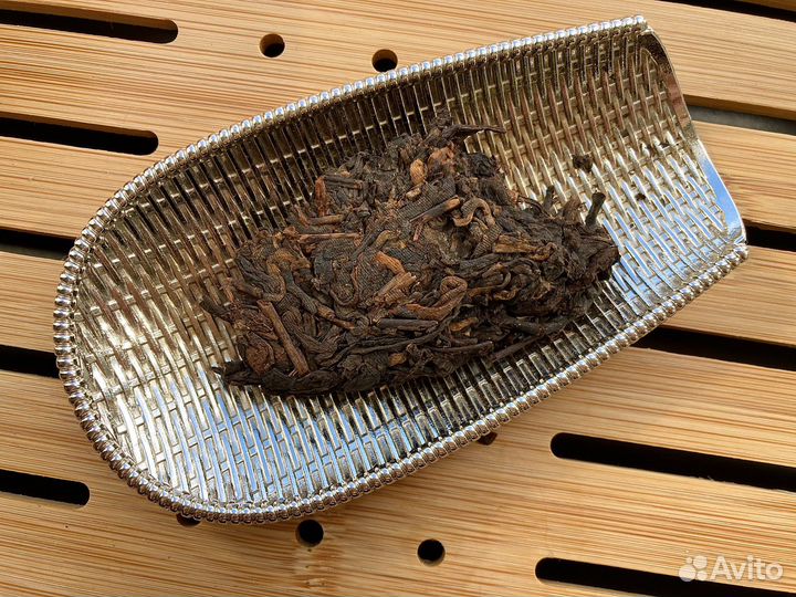 Прессованный китайский шу пуэр блин 2021г